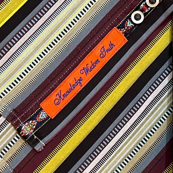 Robert Graham Multicolor Long Sleeve Bright Loud Colorful Dress Shirt Mens Large - Picture 5 of 10